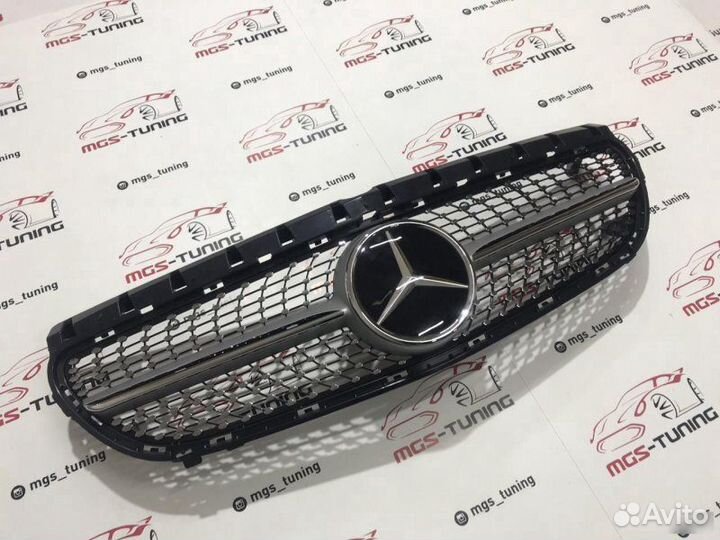 Решетка Mercedes B-Class w246 Diamond Silver Дистр