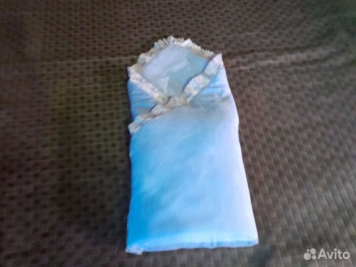 Плед теплый для малыша, конверт на выписку