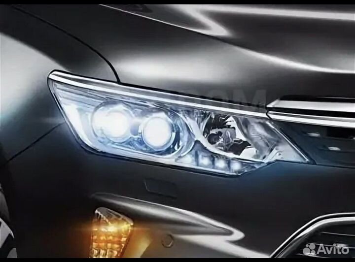 Стекло фары тойота камри 50