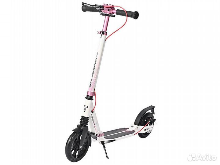 Самокат 189025 тт City scooter Disk Brake red 1/2