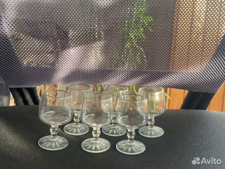 Хпустальные рюмки,6 штук