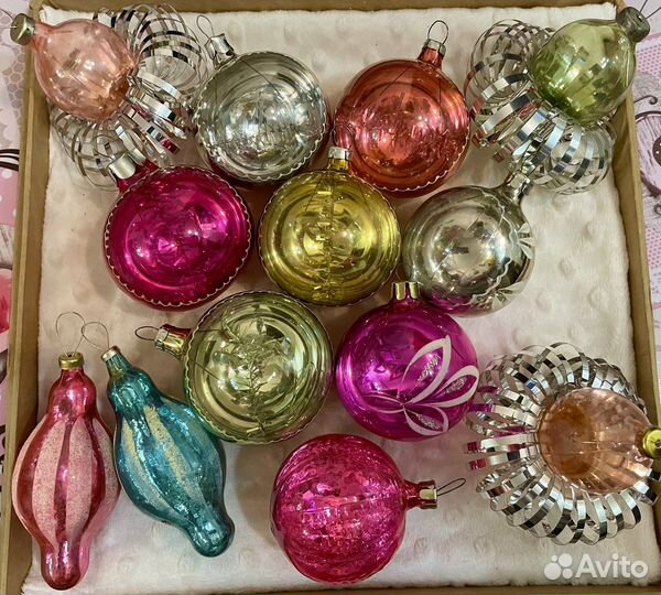 Елочные игрушки СССР льдтнки, прожекторы