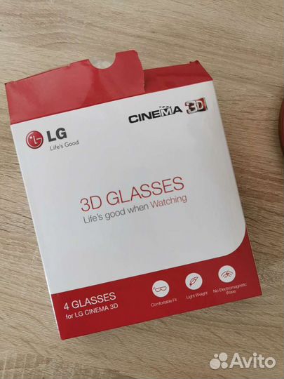 3d очки LG, 4 штуки