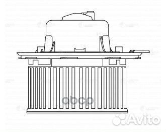 Эвентилятор отоп. без резист. для ам Skoda Octavia