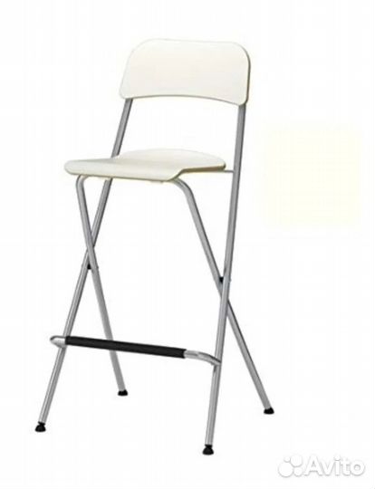 IKEA franklin стул белый cкладной барный