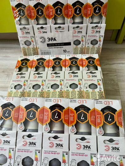 Лампочка светодиодная эра STD LED P45-7W-827-E27