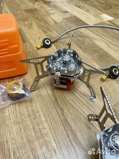 Горелка газовая со шлангом с переходником мощная