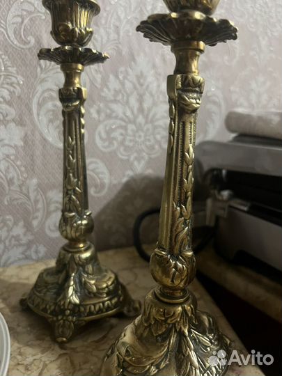 Подсвечники бронзовые