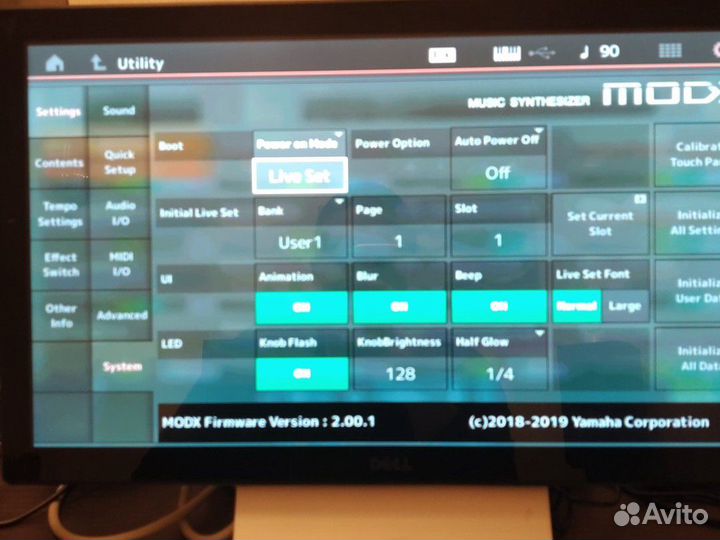 Сенсорный монитор для Yamaha modx7/Montage