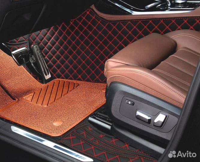 3D Коврики Audi A8 3 D4 D5 Long Экокожа