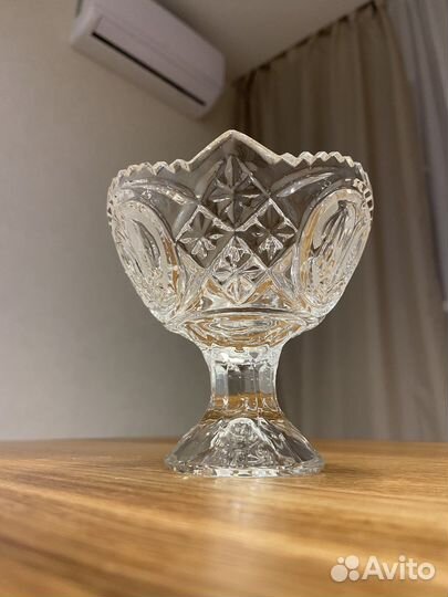 Конфетница (вазочка) хрусталь