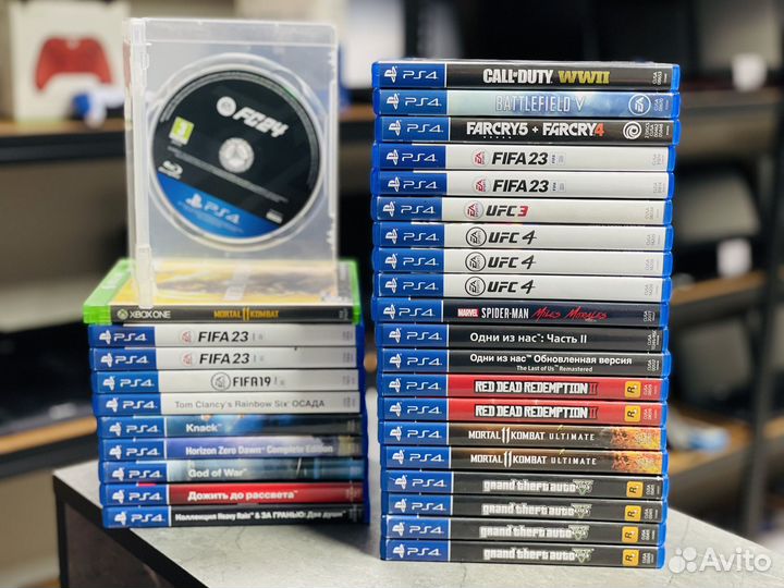 Игры на PS4/PS5 MK11/GTA5/RDR2/FIFA24/UFC4