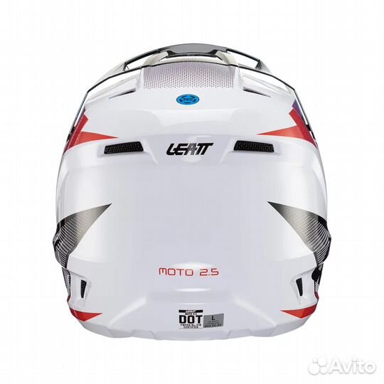 Эндуро Шлем Leatt Moto 2.5 Helmet Black White 2024