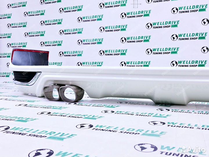 Губа Modellista Toyota Land Cruiser 200 белая