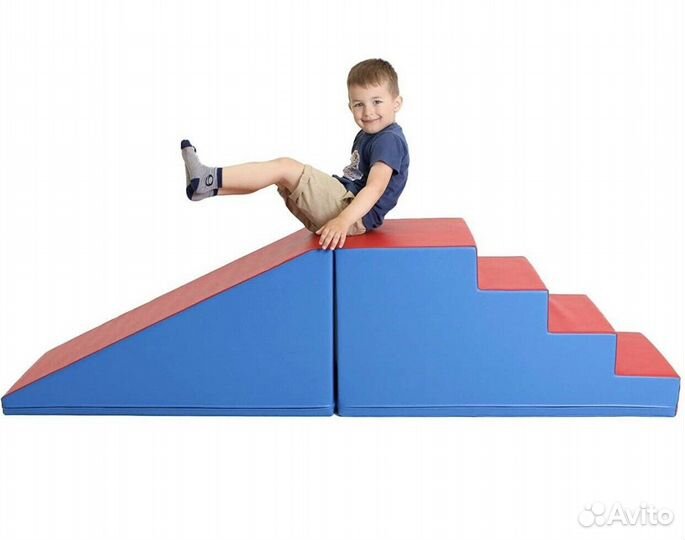Мягкая горка и лесенка 2 м для детей от 3 лет