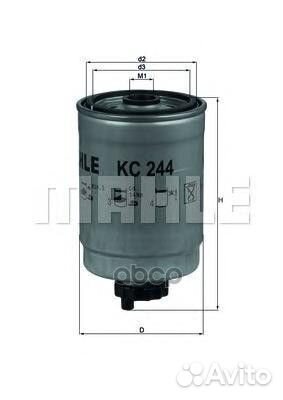 Топливный фильтр KC244 Mahle/Knecht