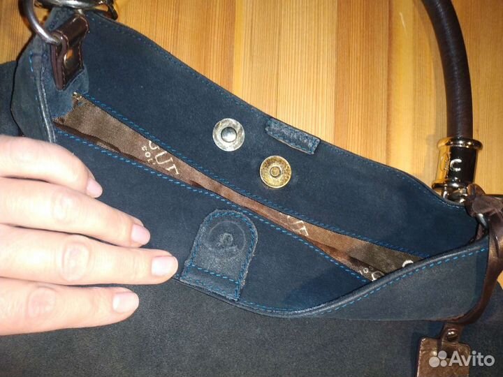 Сумка Guess,натуральная кожа +замша