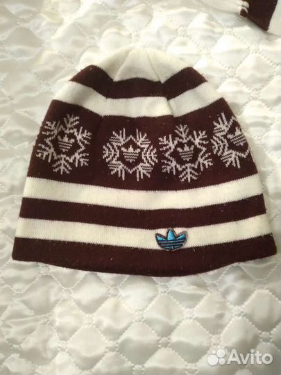 Шапка и шарф adidas