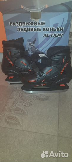 Коньки детские раздвижные 33 36