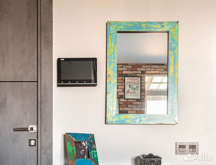 Зеркало прямоугольное массив тик 180х120 Бали Индо