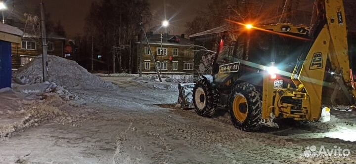 Аренда экскаватора погрузчика, услуги трактора