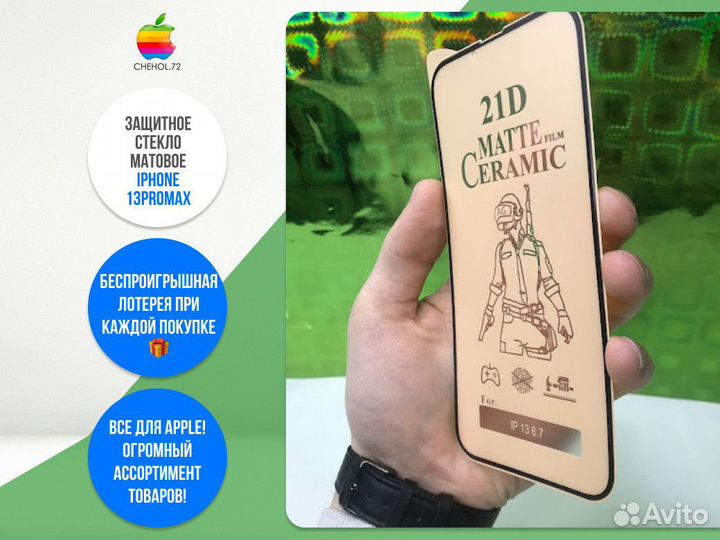 Защитное стекло матовое iPhone 13ProMax