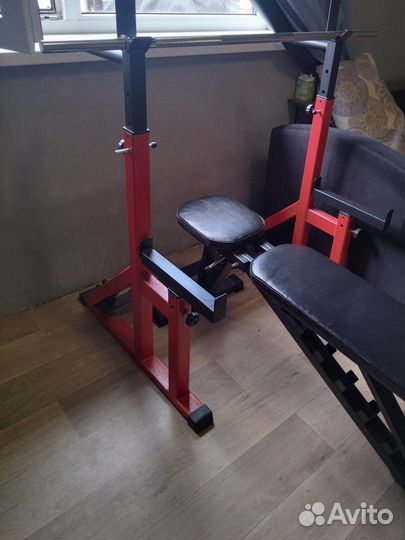 Стойки для приседания жима телескопические