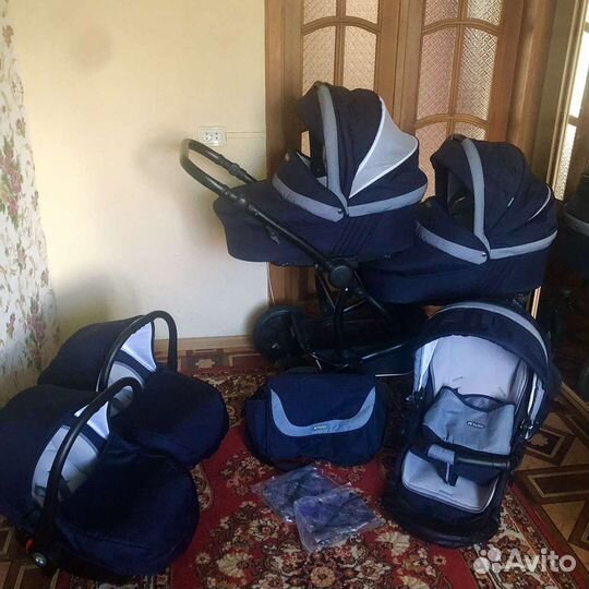 Коляска для двойни Tutis Duo Terra Zippy 3в1