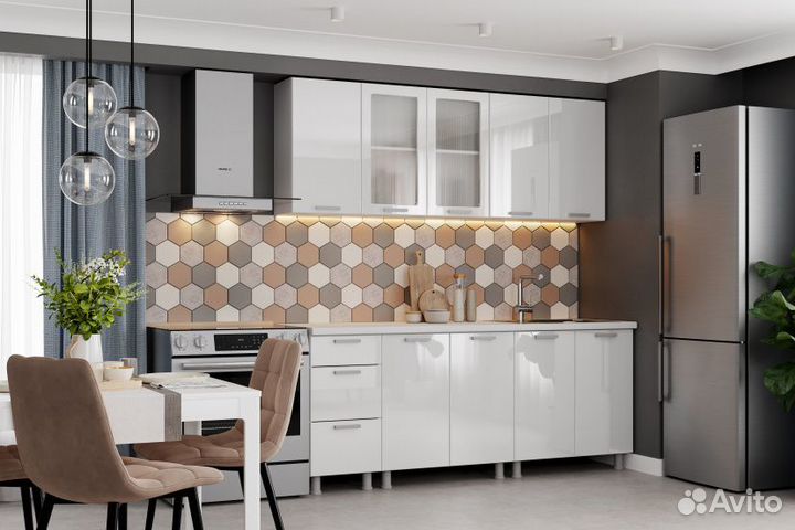 Кухонный гарнитур Модерн (2,0м) (мдф) (без столешн