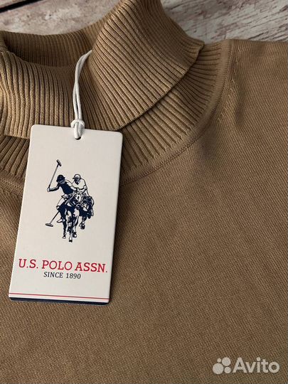 Свитер Us Polo Assn коричневый мужской