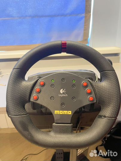 Руль logitech momo racing отличное состояние