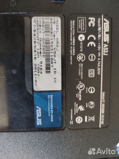 Ноутбук asus A52J