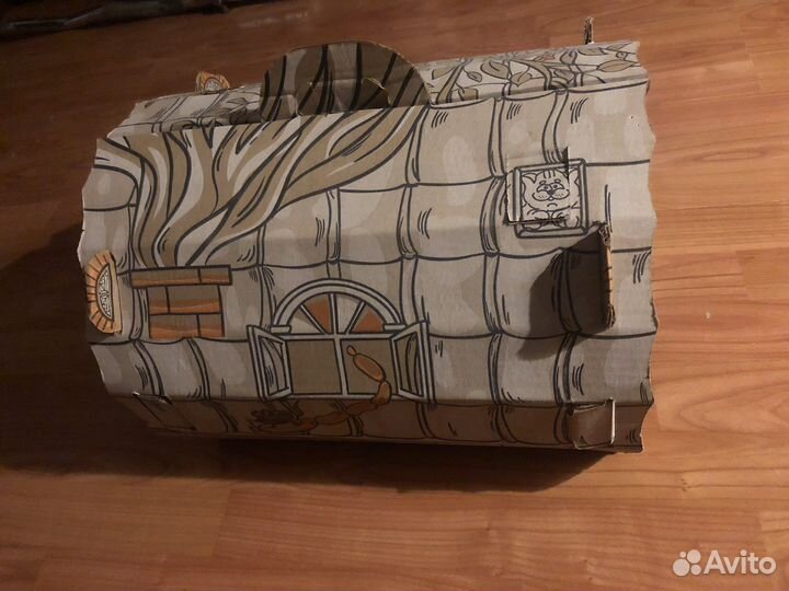 Картонный домик для кошки