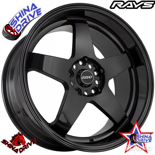 Диски Rays R18 5x114,3 Black Gloss