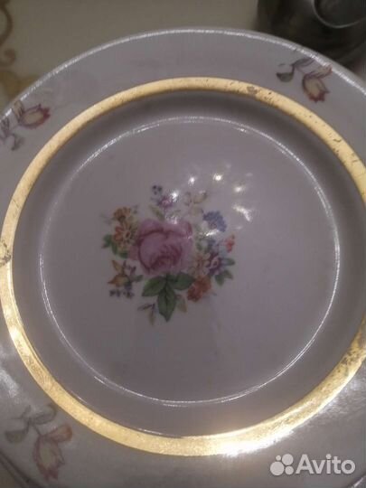 Комплект тарелок Мейсенский букет
