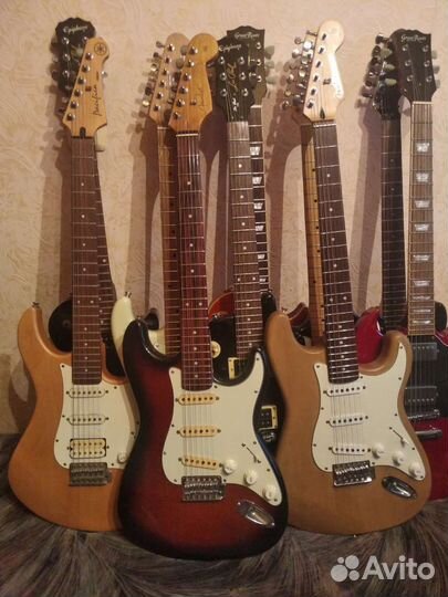Epiphone, fender strat japan, fernandes france