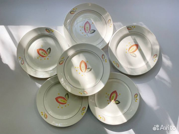 Тарелки столовые винтаж СССР зик Конаково