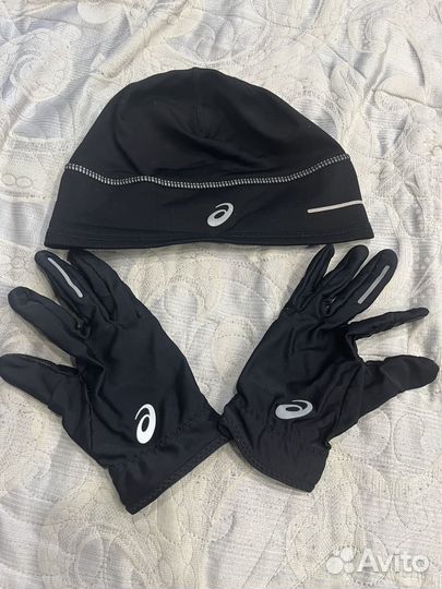 Шапка спортивная, перчатки для бега
