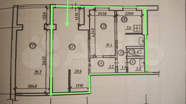 Свободного назначения, 46.6 м²