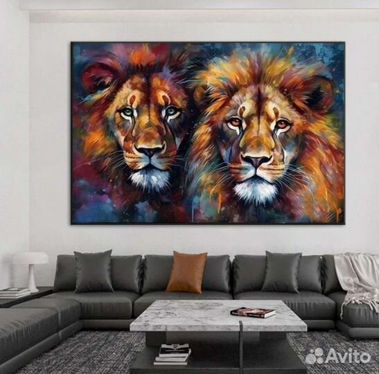 Картины львов Ручная работа маслом