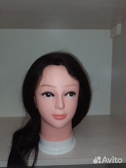 Голова манекен натуральные волосы