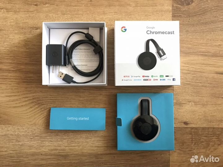 Google Chromecast (тв приставка, медиаплеер)