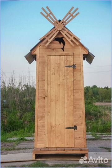 Дачный туалет с декором и установкой SUU