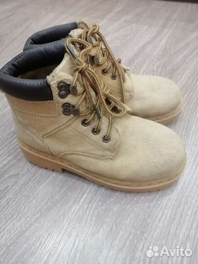 Ботинки замшевые