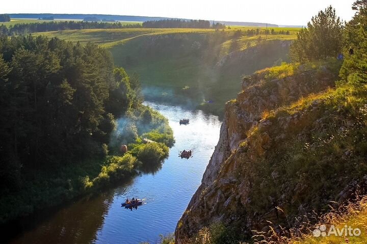 Сплав по реке Реж «Затерянный мир», 1 день
