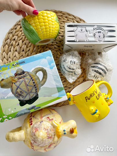 Новый заварочный чайник, набор для специй, кружка