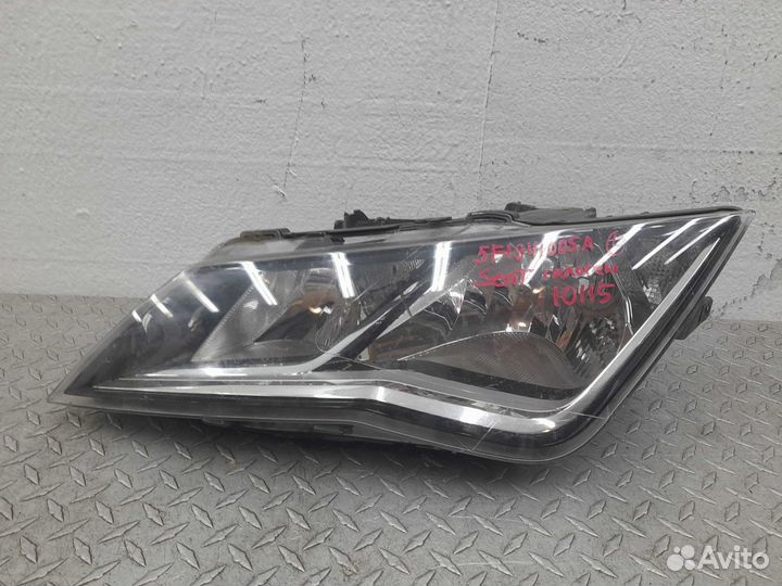 Б/У Фара левая по стеклу есть царапины, сломан