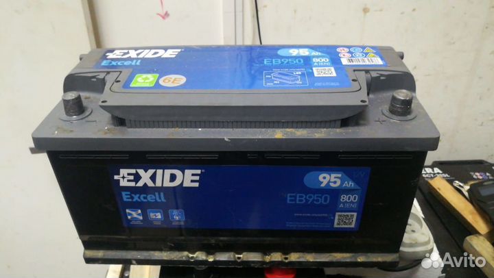 95Ач бу аккумулятор купить в Москве Exide