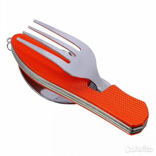 Набор туристический :нож, ложка, вилка, открывалка