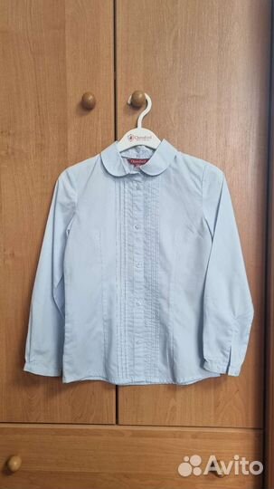 Блузка, рубашка школьная 128